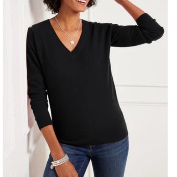 Talbots Cashmere Vneck swear X plus - Picture 1 of 7